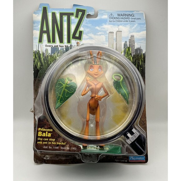 Vintage 1998 Dreamworks Antz Playmates Action Figure Princess Bala New Unopened - Picture 3 of 9
